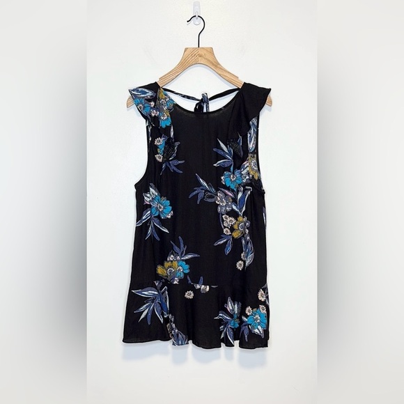 Free People Summer in Tulum Sleeveless Floral Printed Tunic , sz medium - Picture 4 of 10